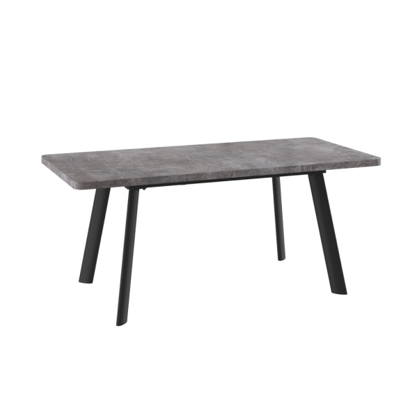 Стол LEON LUX RADIAL-140, раздвижной 140(180)х85, ДЫМЧАТАЯ КЕРАМИКА/ЧЕРНЫЙ LEON LUX RADIAL 140